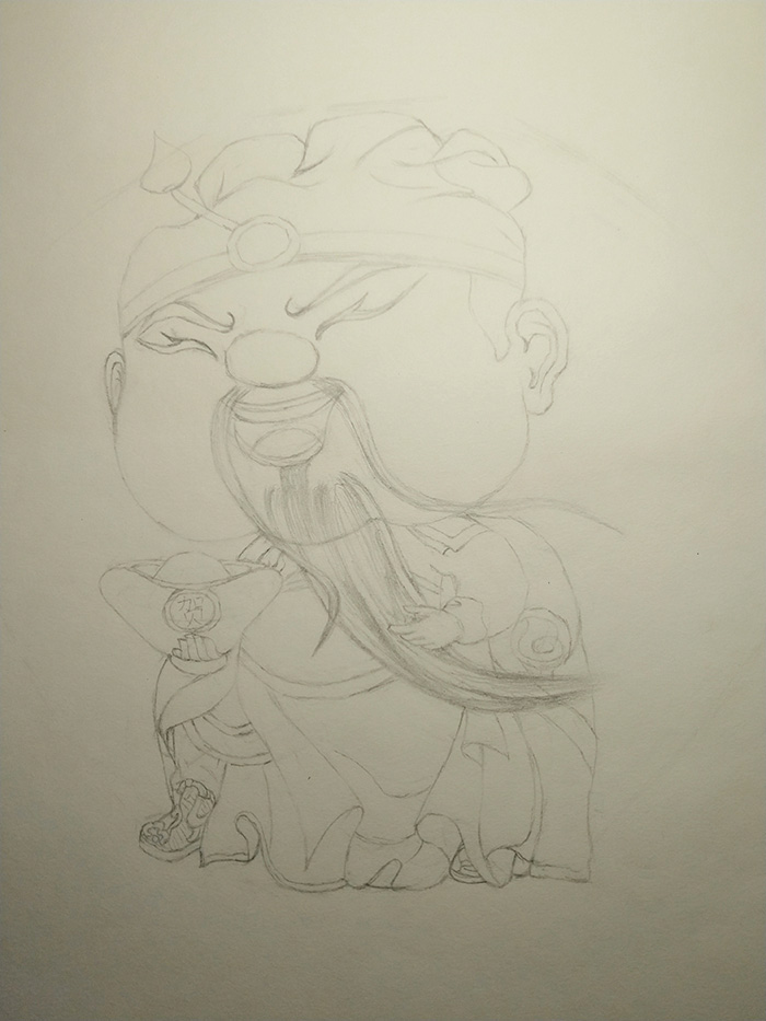 惟乔年画·侠肝义胆关云长 福运双归武财神